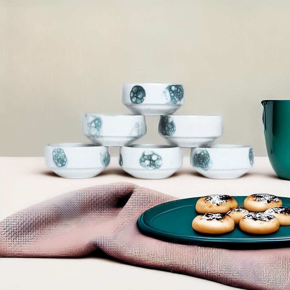 Tablejoy Stackable Dip Bowl Set'6 Blk