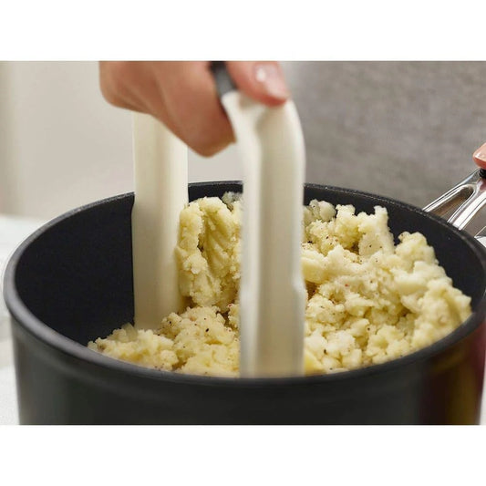 Easy-Mash Potato Masher - White