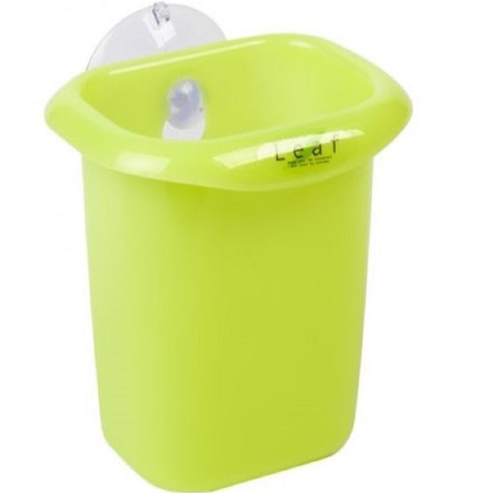 PLASTIC SLIM UTILITY POCKET WITH SUCTION - LEAF (GREEN)