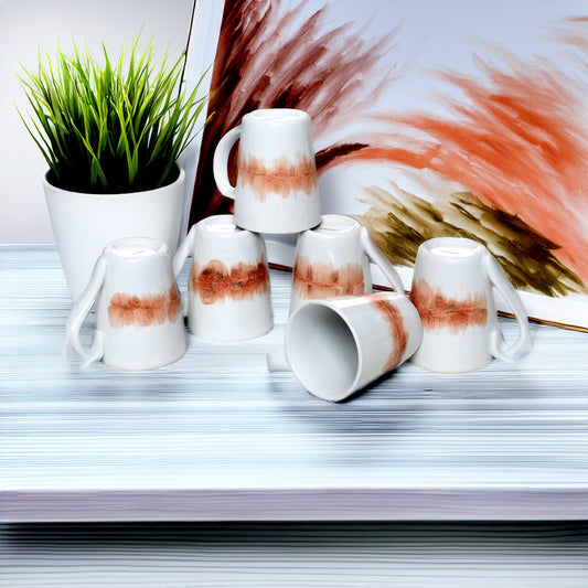 Tablejoy Tea Mugs 6Pcs Set'6 Red