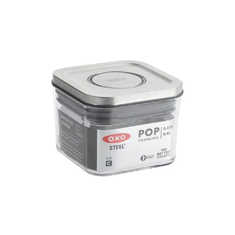 OXO STL POP SMALL SQUARE MINI - 0.4 QT / 0.4 L