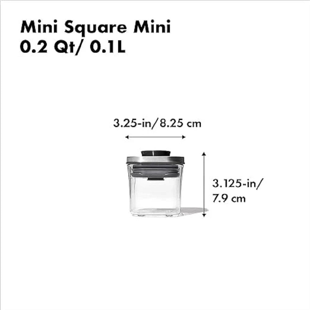 OXO STL POP MINI SQUARE MINI - 0.2 QT / 0.2 L