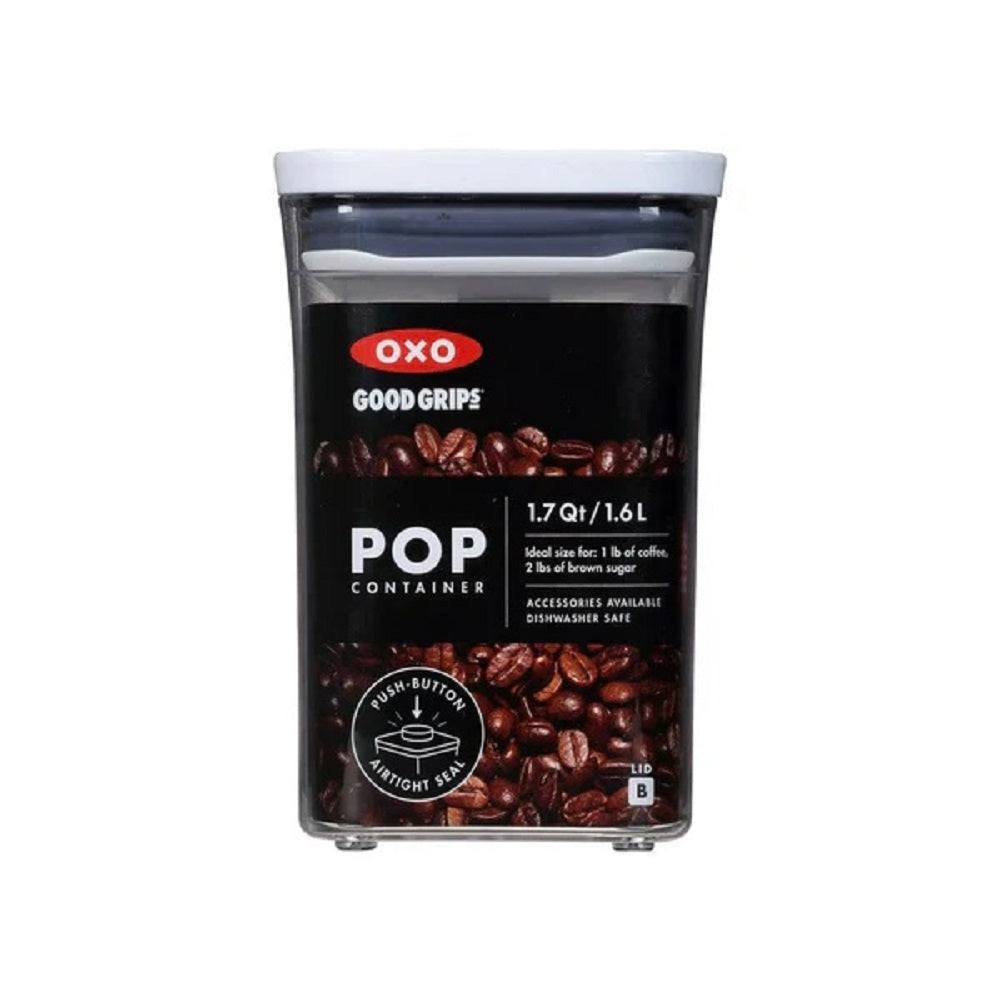 OXO STL POP RECTANGLE SHORT - 1.7 QT / 1.6 L