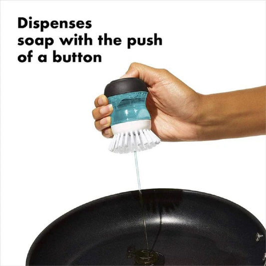 SOAP DISPENSING PALM BRUSH