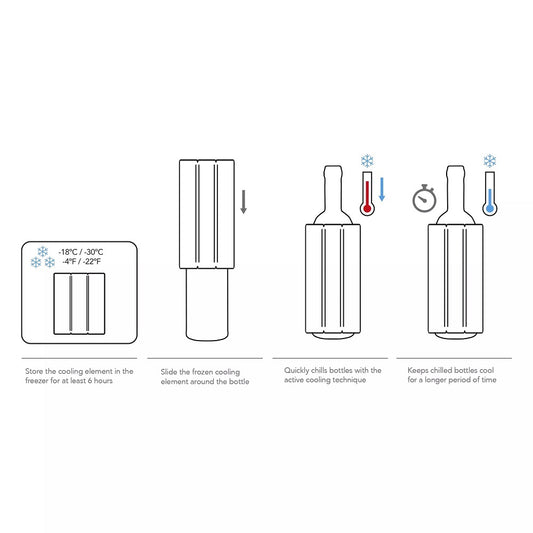 Vacu Vin Active Cooler Wine Silver