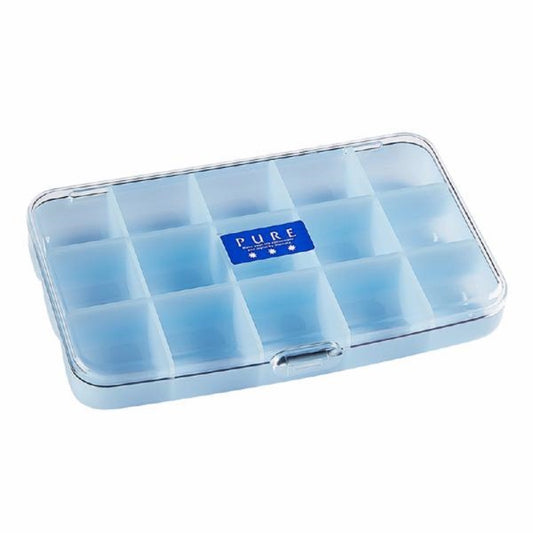 PLASTIC PILL CASE BLUE