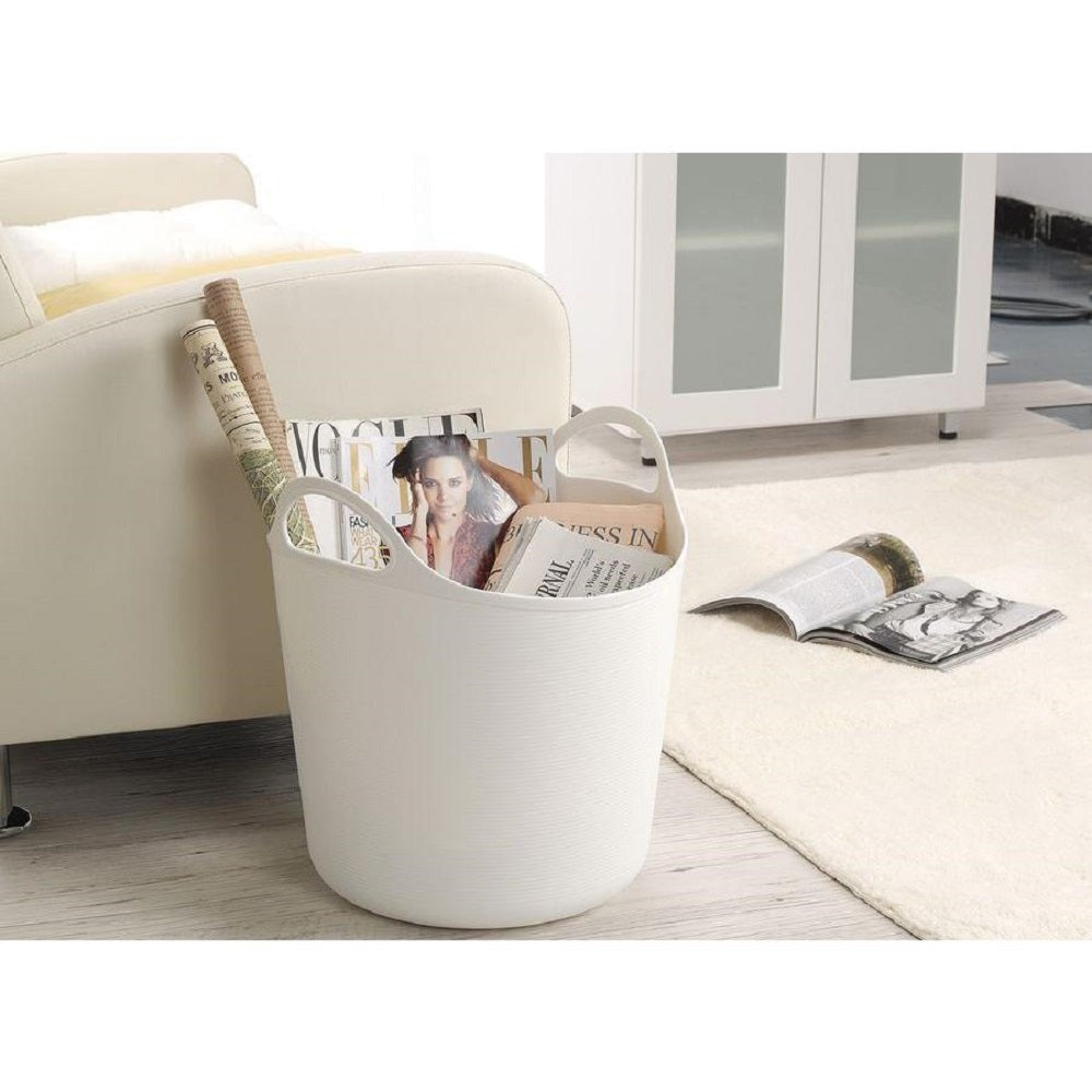 PLASTIC BASKET ALGO LARGE WHITE