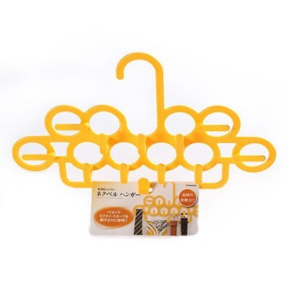 PLASTIC TIE BELT HANGER SINGLE YELLOW