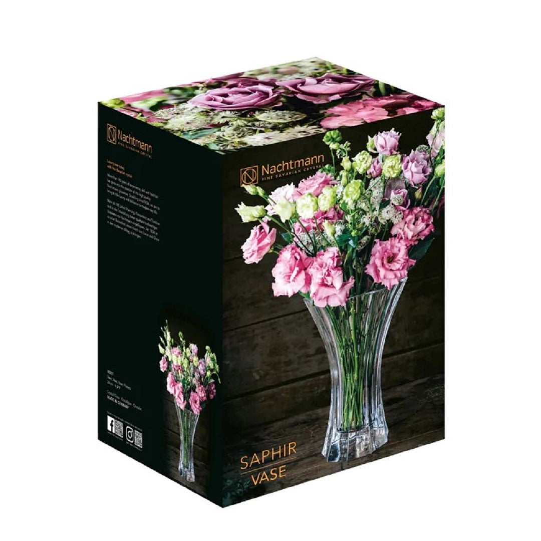 Saphir Crystal Flower Vase 24 cm.