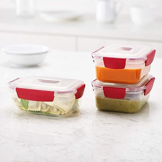 Nest Lock 3-Piece Container Set (3 x 1.1L) - Red
