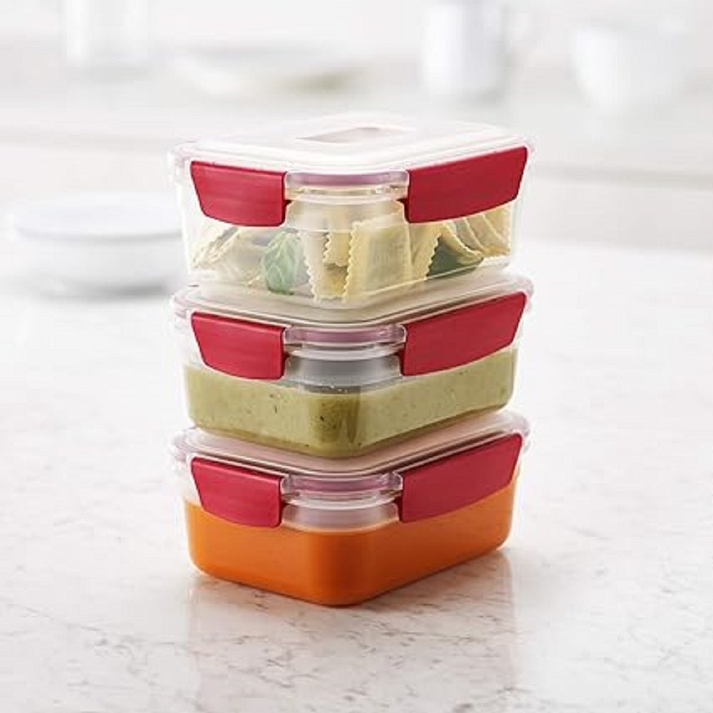 Nest Lock 3-Piece Container Set (3 x 1.1L) - Red