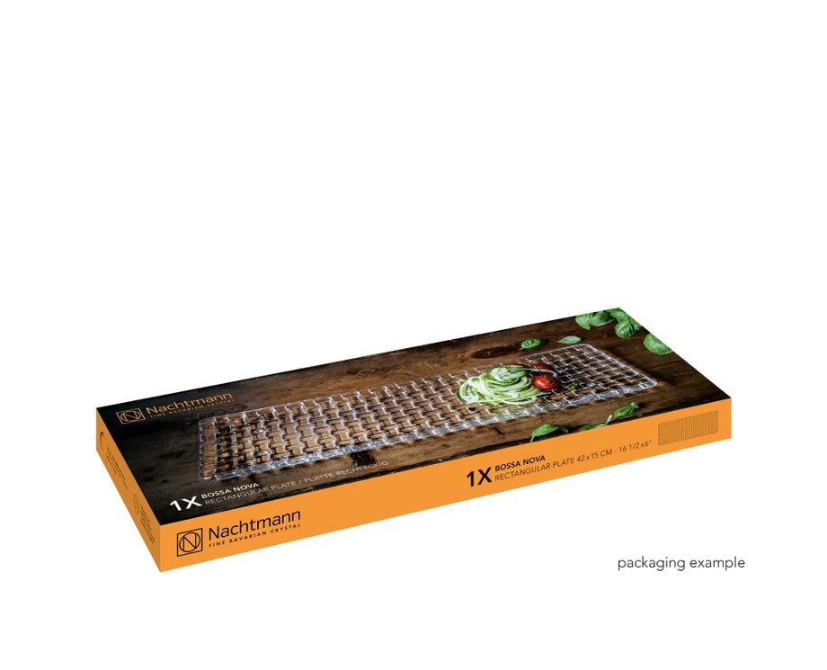 Buy Nachtmann Bossanova rectangular large plate 42×15 cm - tablejoy.in