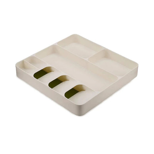 DrawerStore Cutlery, Utensil and Gadget organiser - White/Green
