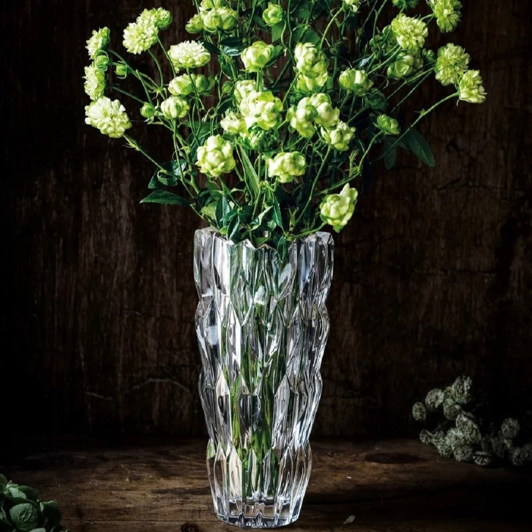 Quartz Crystal Flower Vase 26 cm
