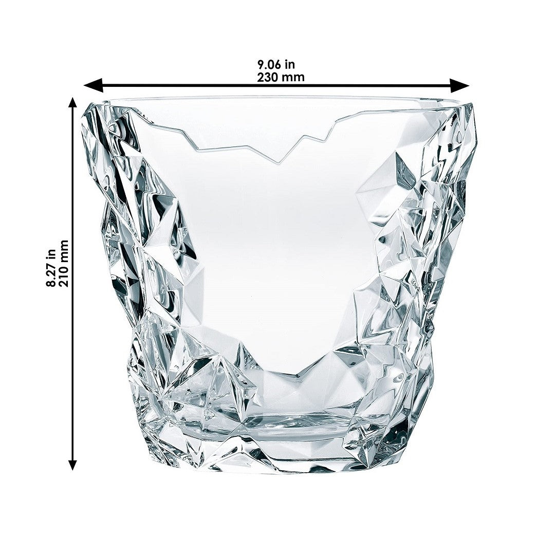 Sculpture Crystal Flower Vase 21 cm