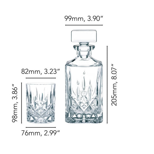 Nachtmann NOBLESSE DECANTER WITH WHISKY TUMBLER SET'3