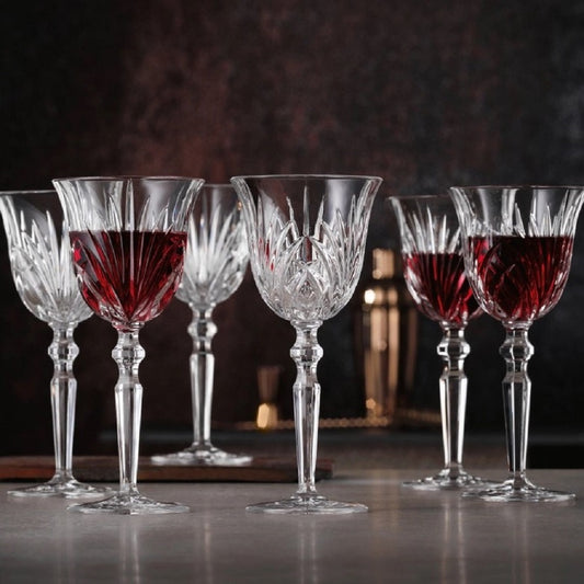 Nachtmann Palais Lead Crystal Red Wine Glass, Set of 6