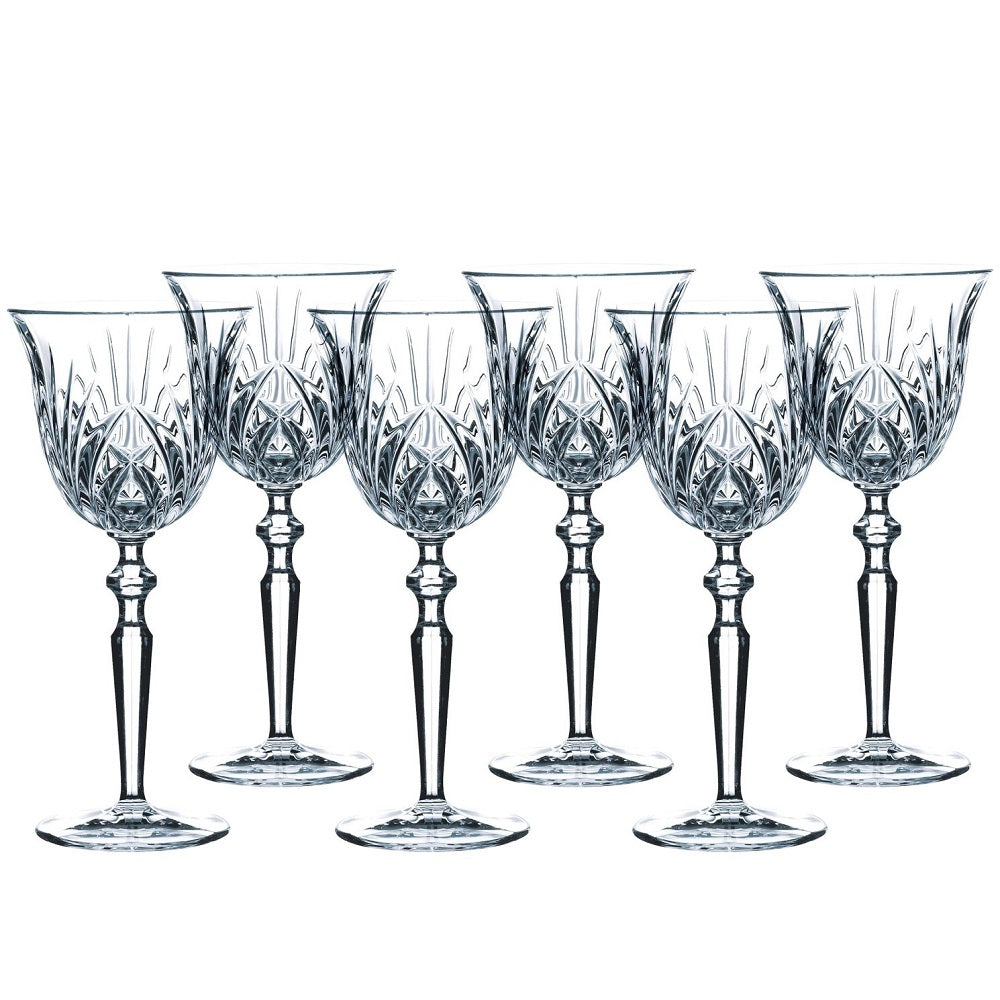 Nachtmann Palais Lead Crystal Red Wine Glass, Set of 6