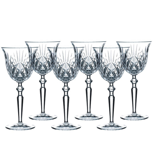 Nachtmann Palais Lead Crystal Red Wine Glass, Set of 6