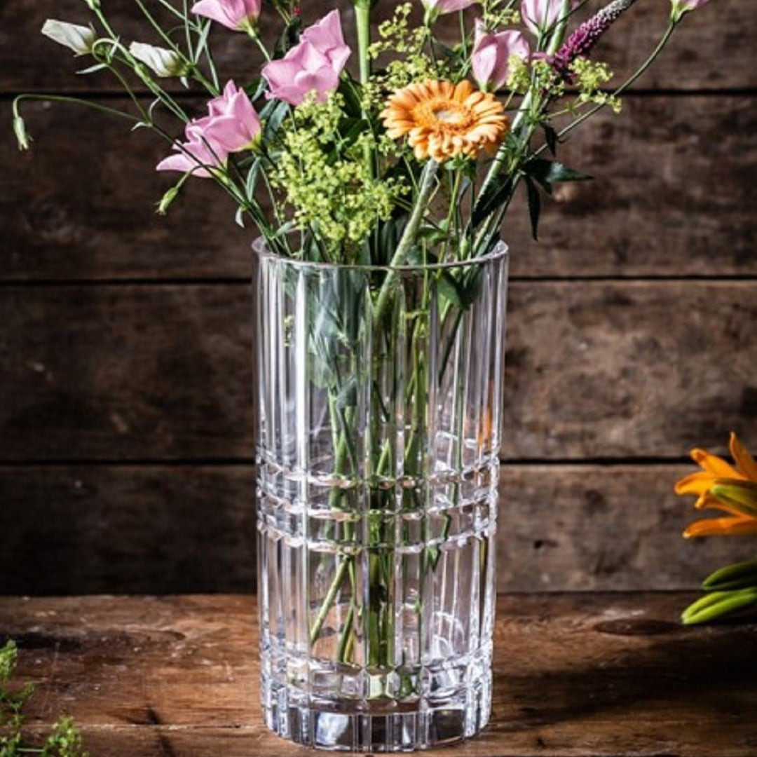 Square Crystal Flower Vase 23 cm