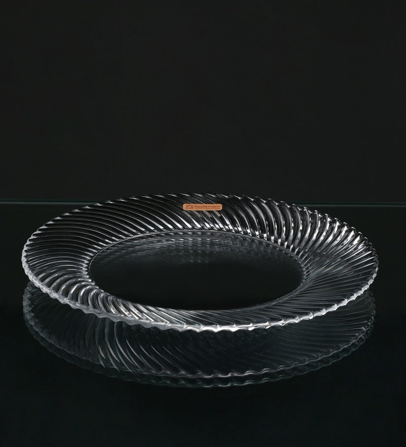 Samba Crystal Platter 32 cm Center Plain (Set of 2)