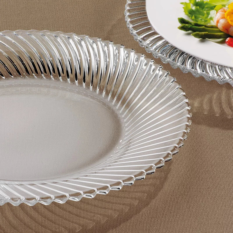 Samba Crystal Platter 32 cm Center Plain (Set of 2)