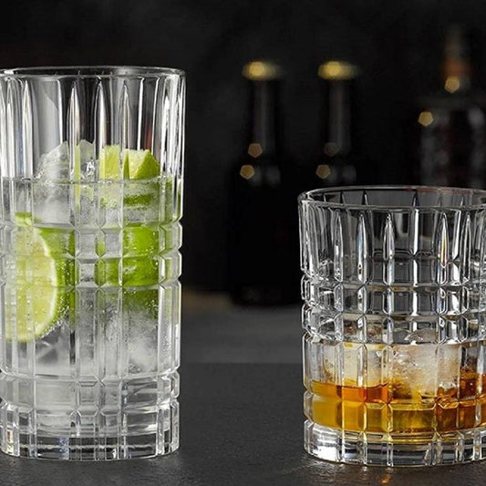 Buy Highland Square Long Drink Tumblers (Set of 4) Online by Nachtmann - tablejoy.in