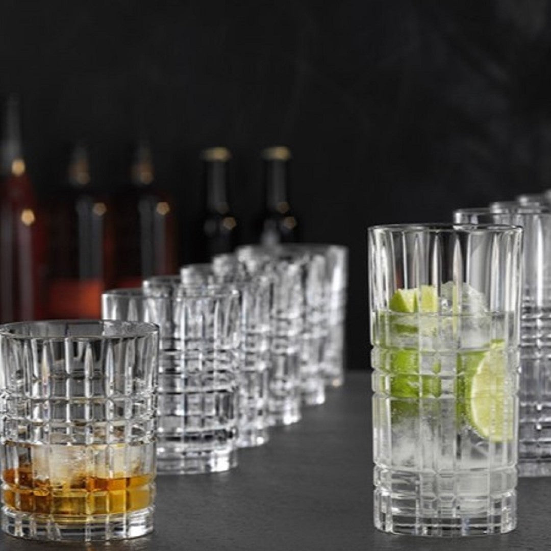 Buy Highland Square Long Drink Tumblers (Set of 4) Online by Nachtmann - tablejoy.in