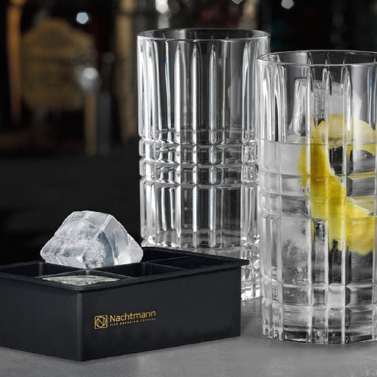 Buy Highland Square Long Drink Tumblers (Set of 4) Online by Nachtmann - tablejoy.in