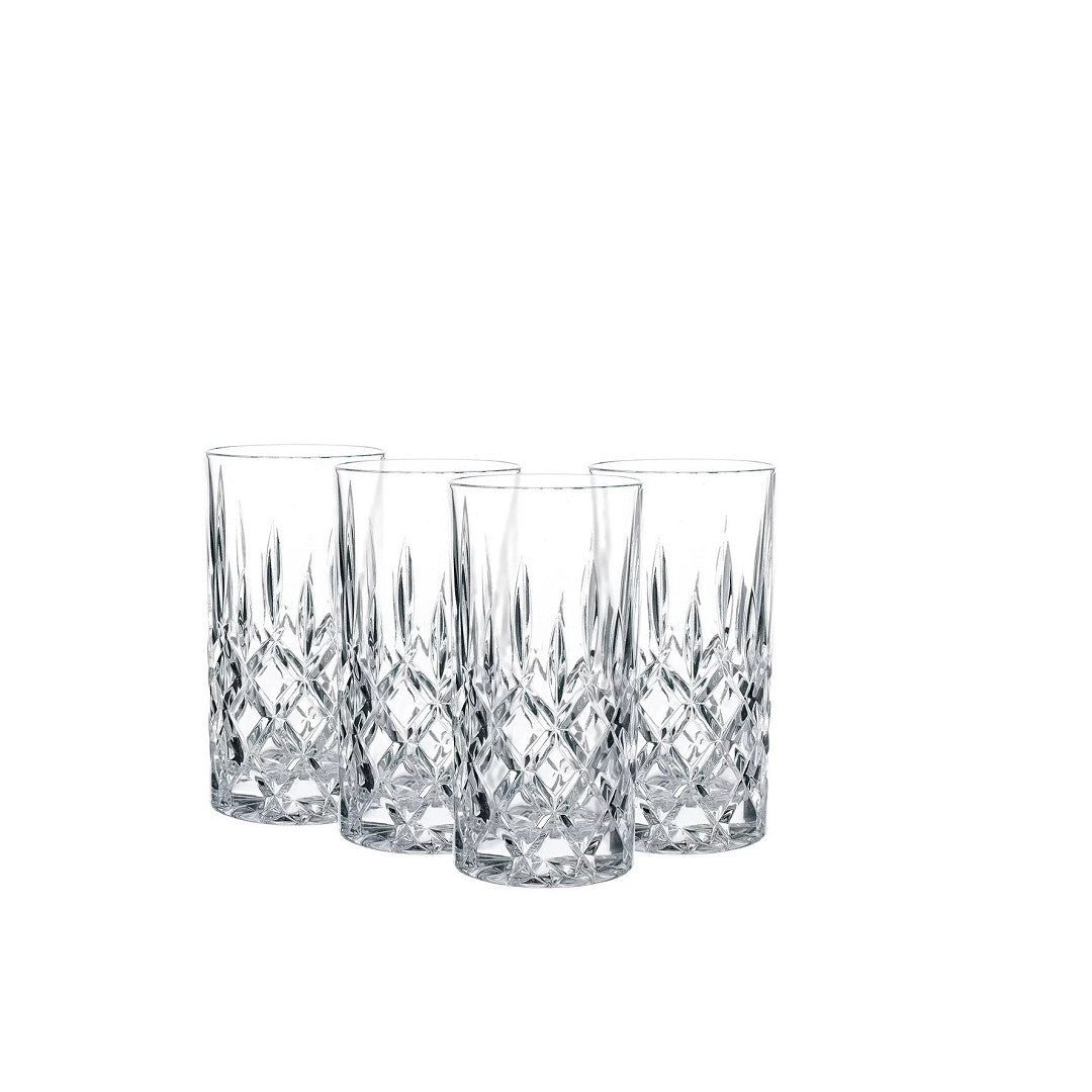 Buy Highland Diamond Long Drink Tumblers Set of 4 by Nachtmann - tablejoy.in