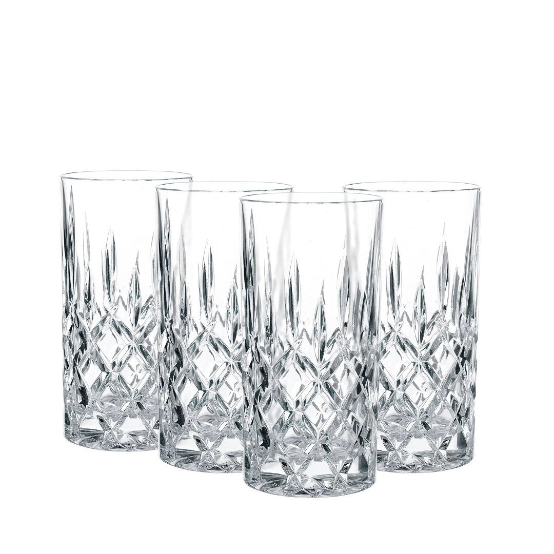 Buy Highland Diamond Long Drink Tumblers Set of 4 by Nachtmann - tablejoy.in