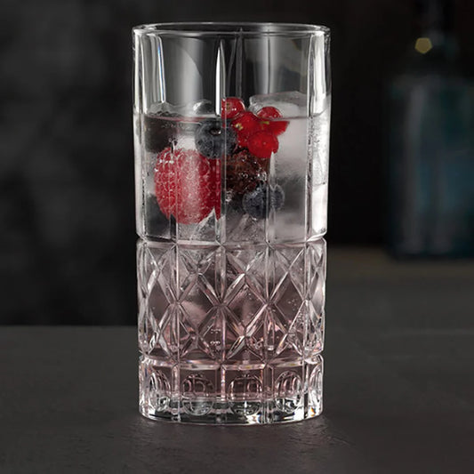 Buy Highland Diamond Long Drink Tumblers Set of 4 by Nachtmann - tablejoy.in