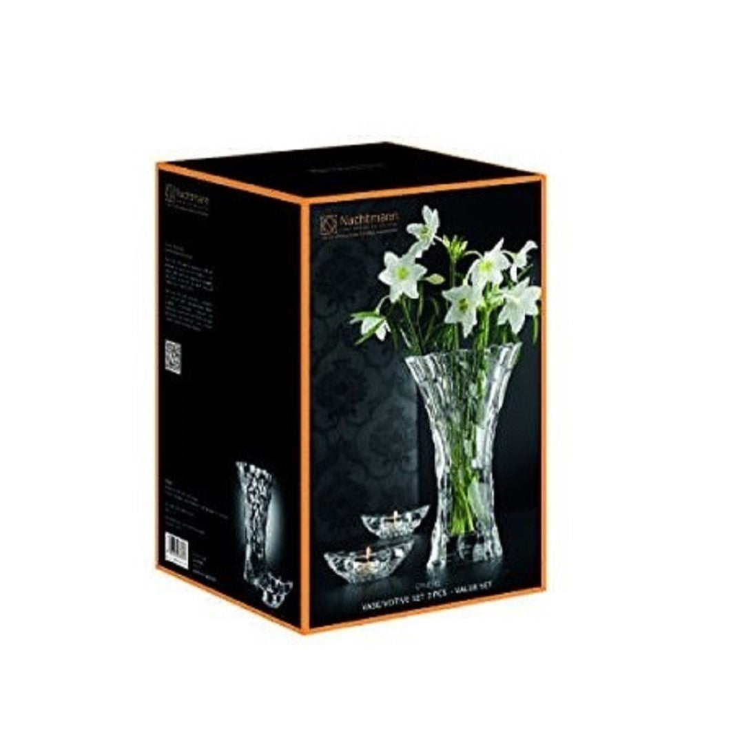 Nachtmann Crystal Sphere Vase 7" 7", 7" Transparent, 20cms, Crystal