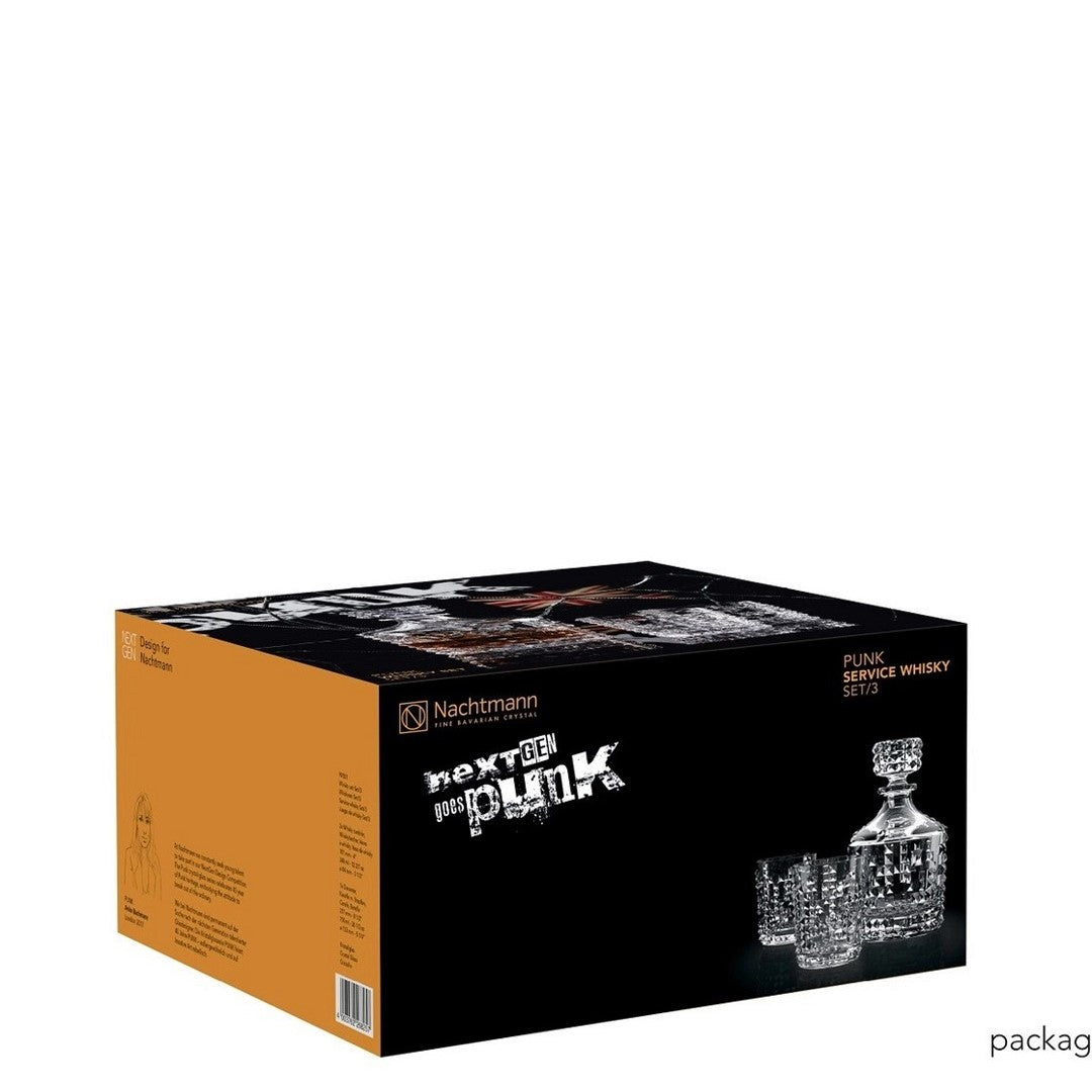 Nachtmann DECANTER WITH WHISKY TUMBLER SET OF 3