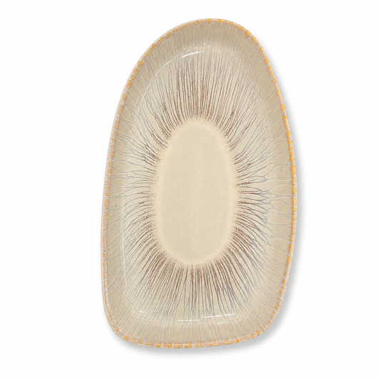 Mesa M144 AGATA BEGE ORGANIC PLATTER 26 CM 1 Pc