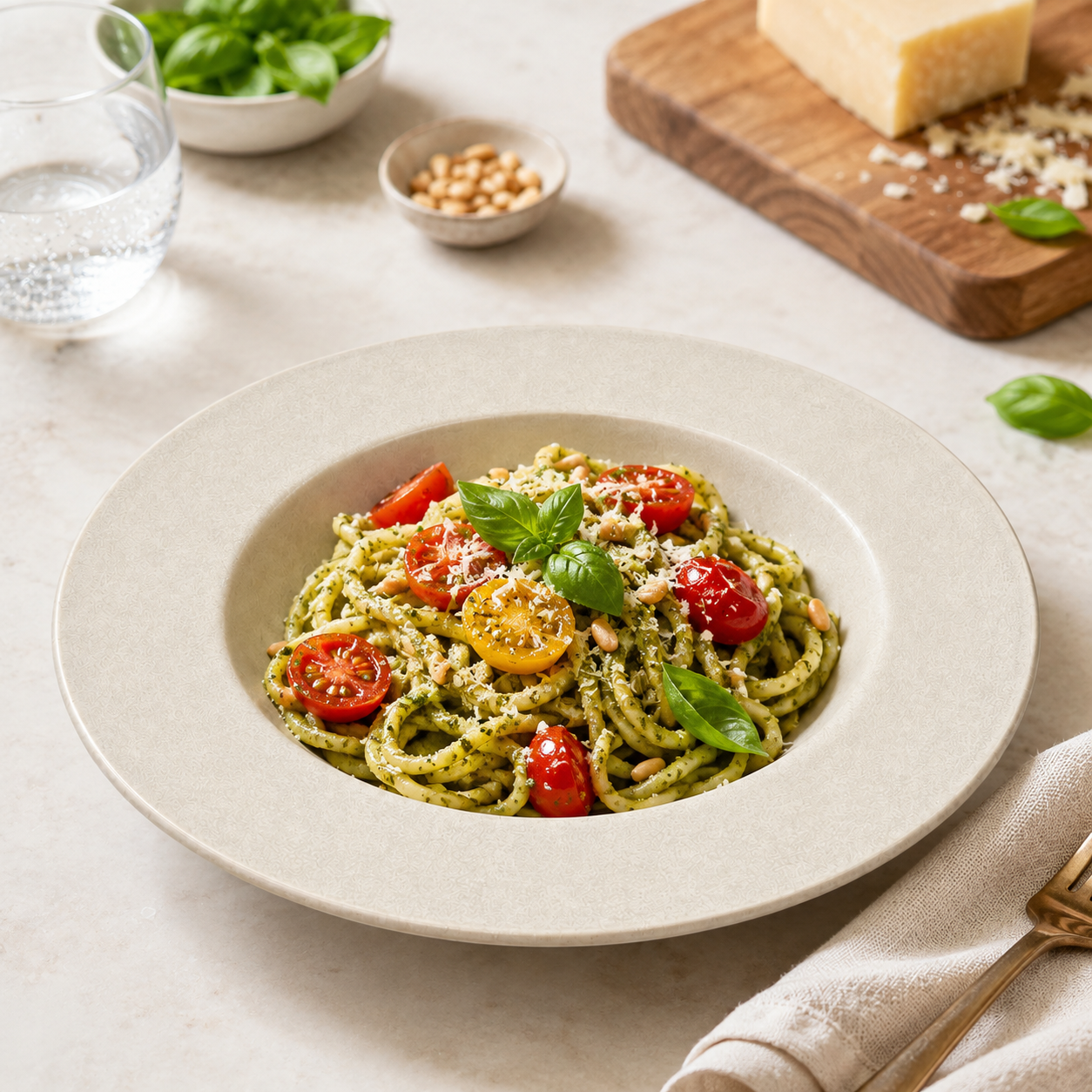 Mesa M220 TAUPE COUPE PASTA BOWL 27 cm