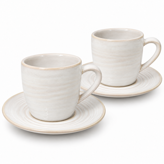 Mesa M183 CAFÉ RT COUPE COFFEE CUP & SAUCER SET 4 (2 Cup & 2 Saucer)