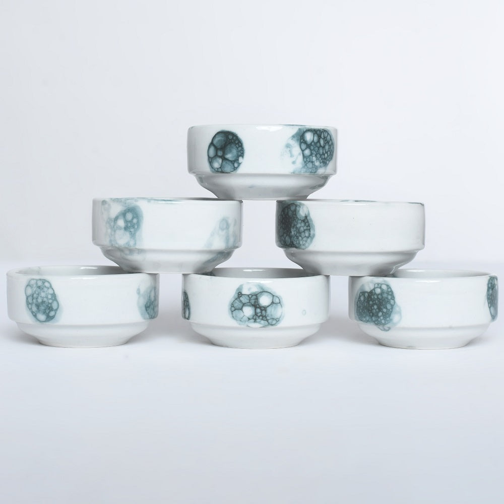 Tablejoy Stackable Dip Bowl Set'6 Blk