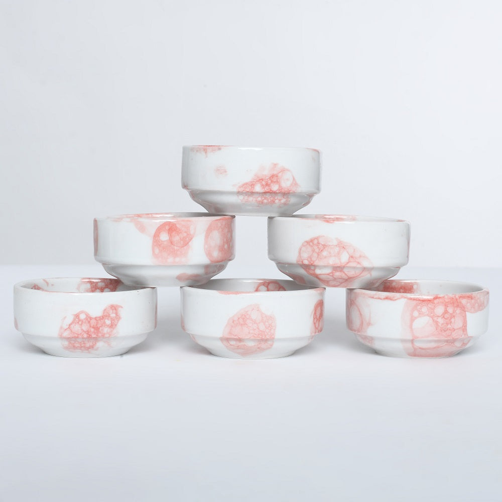 Tablejoy Stackable Dip Bowl Set'6 Red