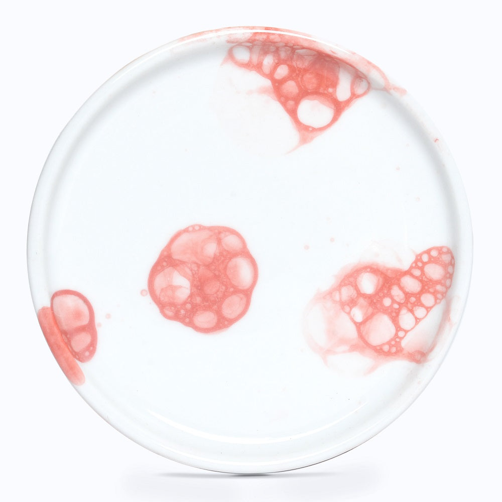 Tablejoy Edged Cannapes Plate Set'6 Red