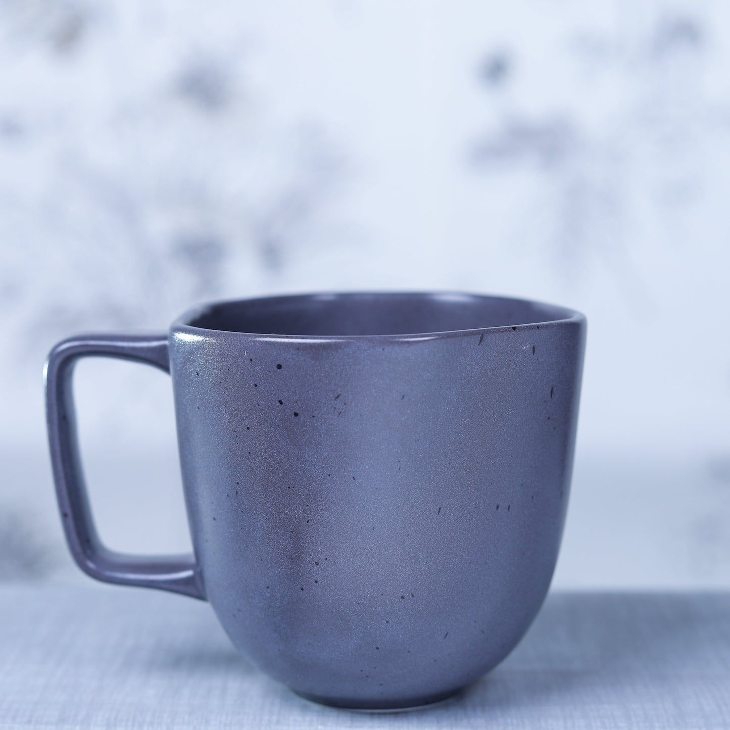 FUJITAKE CUP NS 27CL ER CHARCOAL GRAY DOTTS SET OF 6