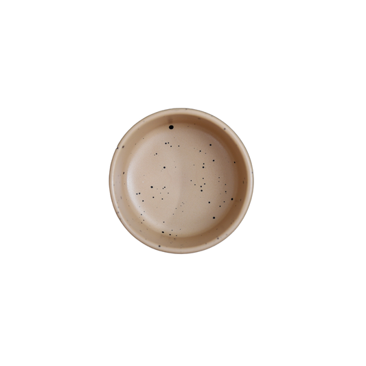 FUJITAKE BUTTER RAMEQUIN PRIME 7CM DARK SAND DOTTS SET OF 2