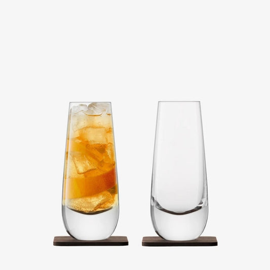 LSA Whisky
Islay Mixer Glass & Walnut Coaster