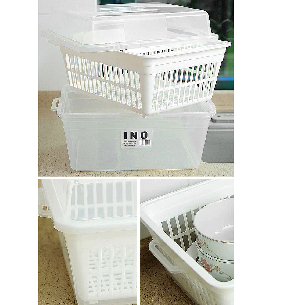 PLASTIC STRAINER SET W/CLEAR FOOD M