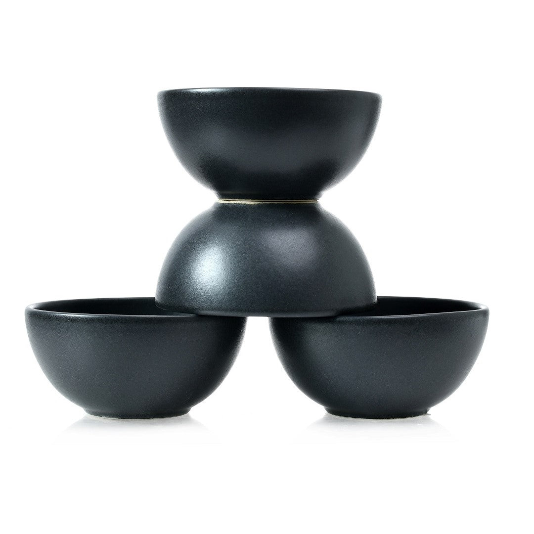 Coupe Bowl 14 Cm Set of 4 - Black Sand