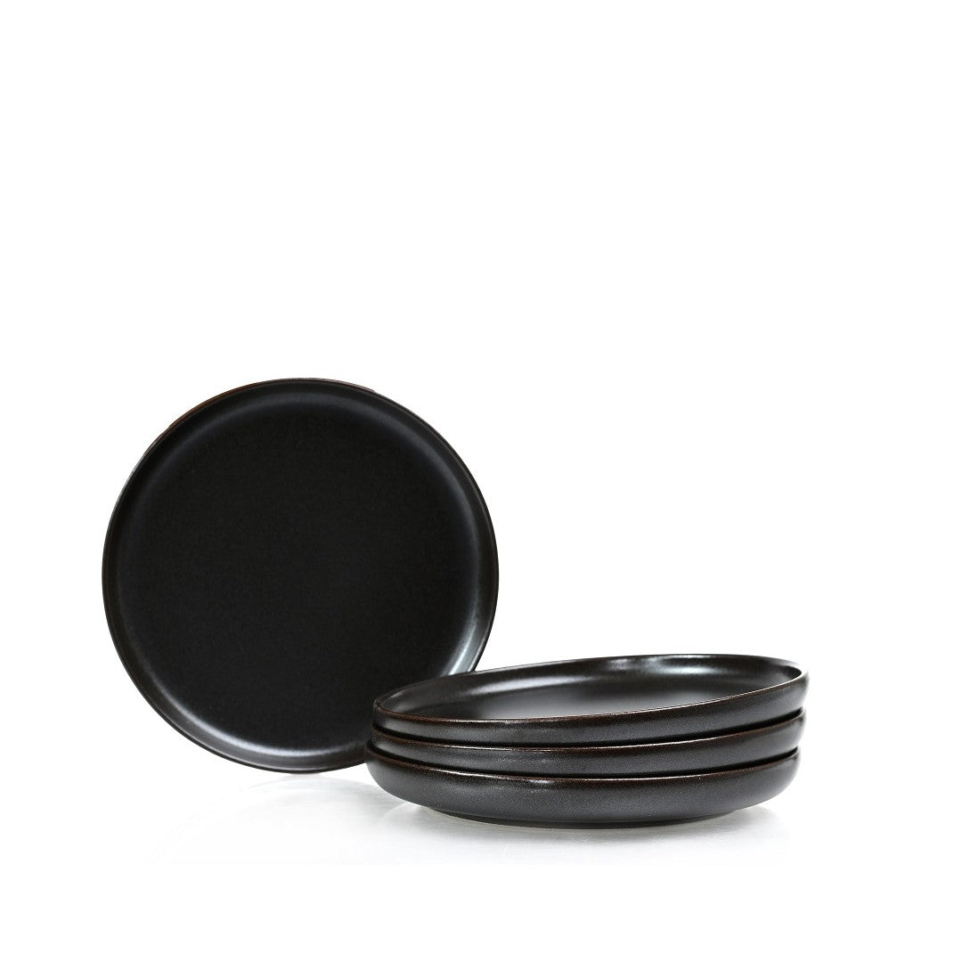Urban Plate 28 Cm Set of 4 - Brown Metalic