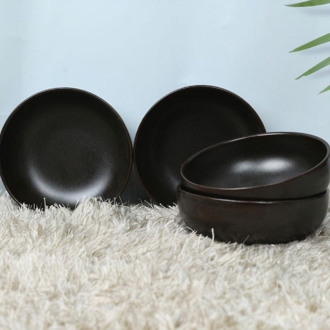 Urban Bowl 16 Cm Set of 4 - Brown Metalic
