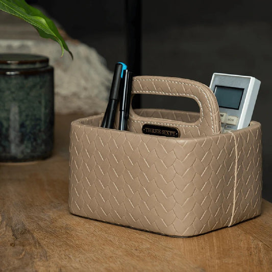 Three Sixty Leather Entwine Multipurpose Caddy