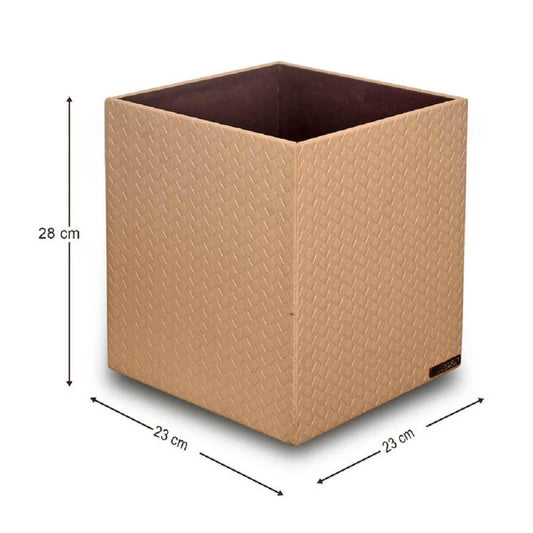 Three Sixty Leather Entwine Waste Bin