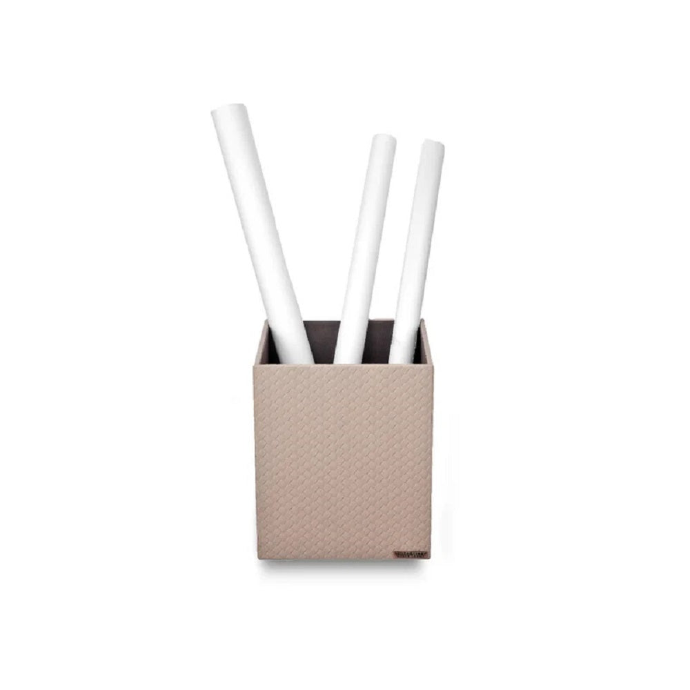 Three Sixty Leather Entwine Waste Bin